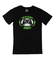 Yeşil Ultimate Gamer Siyah Tişört