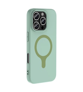 iPhone 16 Pro Max Kılıf M-Safe Şarj Özellikli Aris Silikon Kılıf Turkuaz