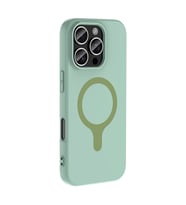 iPhone 16 Pro Max Kılıf M-Safe Şarj Özellikli Aris Silikon Kılıf Turkuaz