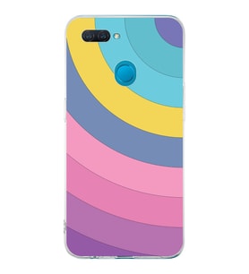 PrintiFy Oppo A5s Uyumlu Kamera Korumalı Renk Cümbüşü B Tasarımlı Şeffaf Silikon Kılıf