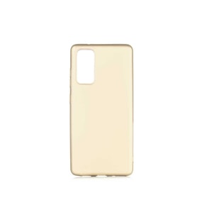 Samsung Galaxy S20 FE Uyumlu Kılıf Zore Premier Silikon Kapak (Gold)
