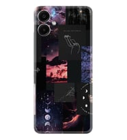 Samsung Galaxy A06 Kılıf Boutique Baskılı Resimli Ay Pattern Pcode -030