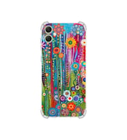 PrintiFy Samsung Galaxy A05 ile Uyumlu Düşlerin Dansı Serisi Folklorik Bahçe Tasarımlı Uv Baskılı Köşe Korumalı Antişok Kılıf