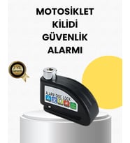 Çelik Gövdeli Alarm Disk Kilidi Motosiklet Ve Bisiklet İçin Güvenlik