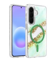 Onegif Galaxy A57 5G Lotus Simli Magsafe Kapak - Yeşil