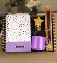 Kişiye Özel Desenli Defter & Kupa Bardak & Led Işık & Tütsü Tabağı & Tütsü Hediye Seti