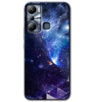 İnfinix Hot 20i Kılıf HD Desen Baskılı Kılıf - Galaksi