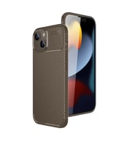 İphone 15 Auto Focus Karbon Kapak - Kahverengi