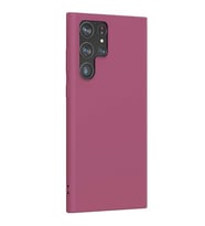 Vendas Samsung S22 Ultra Uyumlu Fora Serisi Yumuşak Rubber Silikon Kılıf (Mürdüm)
