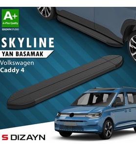 VW Caddy 4 Skyline Siyah Yan Basamak 193 Cm 2020 Üzeri A+ Kalite