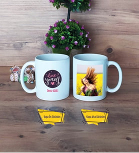 Love Yourself Kupa Bardak Beyaz Fotoğraflı Motto