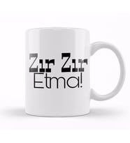 Zır Zır Etma Kupa Bardak Porselen
