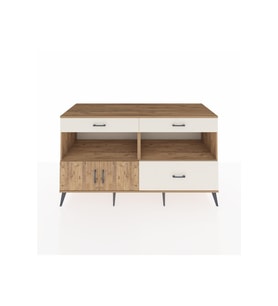 Kronos Konsol 2 Raflı 3 Çekmeceli 2 Kapaklı 176x59x99 Çam-Çam/Aytaşı