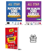 8.Sınıf All Star Matematik Fen Bilimleri Ve Türkçe Soru Bankası