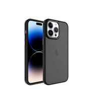Apple iPhone 14 Pro Max Uyumlu Kılıf Buzlu Sert PC Zore May Kapak (Siyah)
