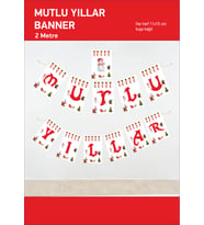 Yeni Yıl Yılbaşı Banner Mutlu Yıllar Afiş