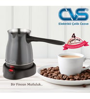 CVS DN 19833 Elektrikli Çelik Cezve Gri