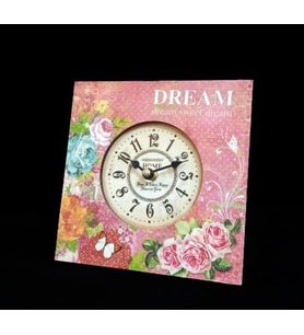 MUTFAK SAATLERİ SERİSİ-MB KARE DREAM TEMALI MASA-DUVAR SAATİ-KÜÇÜK-16*16*3 CM