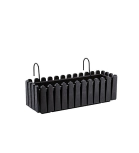 Omnipazar SO-İB02 Antrasit Askılı Balkon Saksı Takım 9 lt No 2
