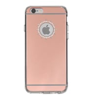 Ringke Noble Mirror iPhone 6s/ 6 ile Uyumlu Taşlı ve Aynalı Kılıf Rose Gold