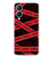 Vivo Y17S Kılıf Resimli Desenli Baskılı Silikon Danger 1372