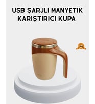 Şarjlı Otomatik Karıştırıcı Kupa Manyetik Mix Kupa Paslanmaz Çelik İç Astar