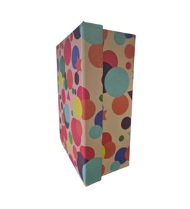 PİN  NO:8 GEOMETRİK ŞEKİLLİ DİKDÖRTGEN HEDİYE KUTUSU 33x25x14,2 cm- TEKLİ