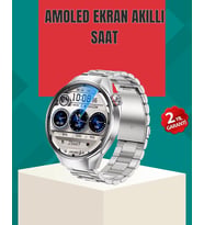 Metal Gövdeli Amoled Akıllı Saat – Oksijen, Nabız Arama Fonksiyonlu
