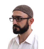 Baba Günü Hediyesi - Sütlü Kahve Hasır Desen Kışlık Kadife Namaz Takkesi (Kahverengi)