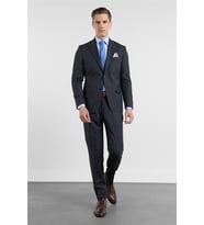 Lacivert Kırlangıç Yaka 6 Drop Slim Fit Tam Astar Esnek Takım Elbise 1001260153