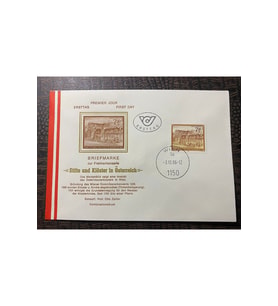 Österreich FDC AVUSTURYA 1986 özel Pullu İlkgün Zarfı