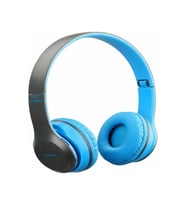 P47 Bluetooth 5.1 Extra Bass Kulak Üstü Kulaklık Mavi