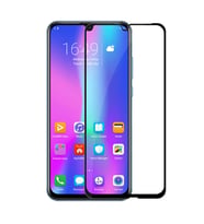 Huawei Honor 20 Lite Uyumlu Zore Kenarları Kırılmaya Dayanıklı Cam Ekran Koruyucu (Siyah)