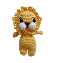 Maskot Minik Aslan Amigurumi Organik Anahtarlık Oyuncak