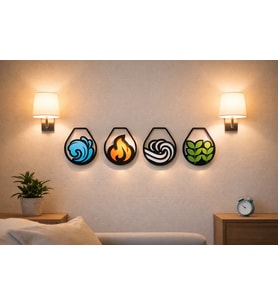 4 Element Duvar Süsü