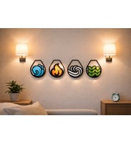 4 Element Duvar Süsü
