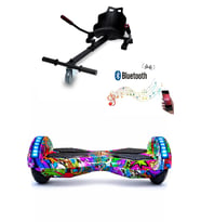 CityMate Smart Balance Elektrikli Kaykay Hoverboard 8.5inch + Hoverkart Set Akıllı Denge Ledli Bluetooth D04