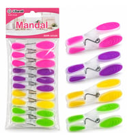 10PCS Renkli Silikon Ağız - Bas-aç Şeffaf Plastik Mandal