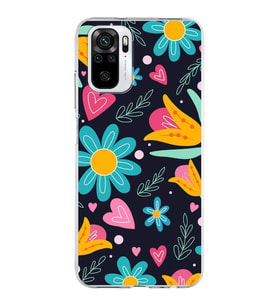 PrintiFy Xiaomi Redmi Note 10s ile Uyumlu 1mm Slim Fit Retro Renkler 1 Baskılı Şeffaf  Kılıf