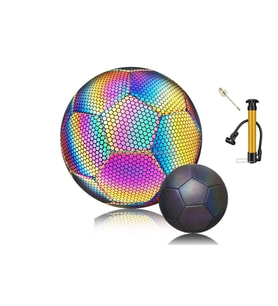 PROFESYONEL FOSFORLU IŞIK YANSITICILI 1. KALİTE 5 NUMARA FUTBOL TOPU POMPA DAHİL
