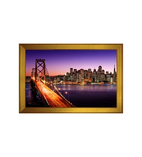 Manzara Temalı Kanvas Tablo 50 x 70 cm Gold Çerçeve