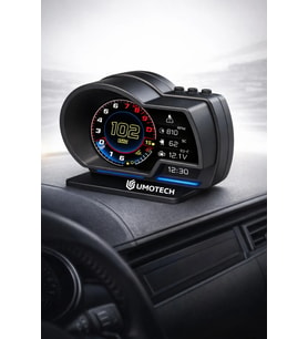 Çok Fonksiyonlu Araç HUD Head Up Display P6 OBD2  GPS Dijital Gösterge Hız RPM Sıcaklık Alarm