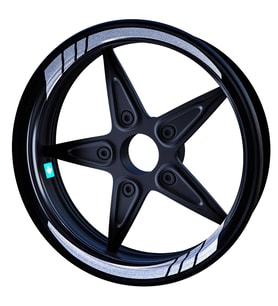 Moto GP Yaldızlı Gümüş İç Jant Şeridi Sticker Çınar Extreme