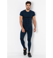MioFit Erkek Cool Dry Kısa Kollu Dikişsiz Spor Tişört (Lacivert)