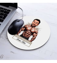 Kişiye Özel Hediye Karikatürlü Erkek Vücut Geliştirici Mousepad