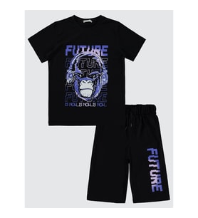Civil Boys Erkek Çocuk Pijama Takımı 10-13 Yaş Siyah