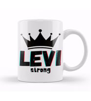 Levi Name personalized Custom   vintage Retro Rainbow Style Design Gift Baby Gift For Him Kupa Bardak Porselen