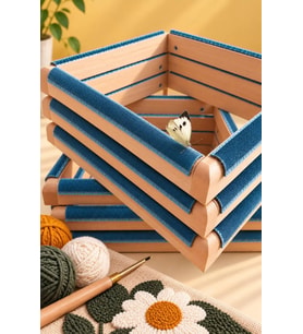 20x20cm Kombinasyon Özellikli Punch ve Tüm Nakışlara Uygun İğneli/Telli Ahşap Kasnak (KILIF HEDİYE)