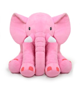 Yumuşacık Uyku Arkadaşı Pembe Fil Tam 65 Cm Boyunda