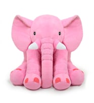 Yumuşacık Uyku Arkadaşı Pembe Fil Tam 65 Cm Boyunda